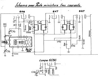 Blocs Accord Orega Omega 203 Miniature TC schematic circuit diagram